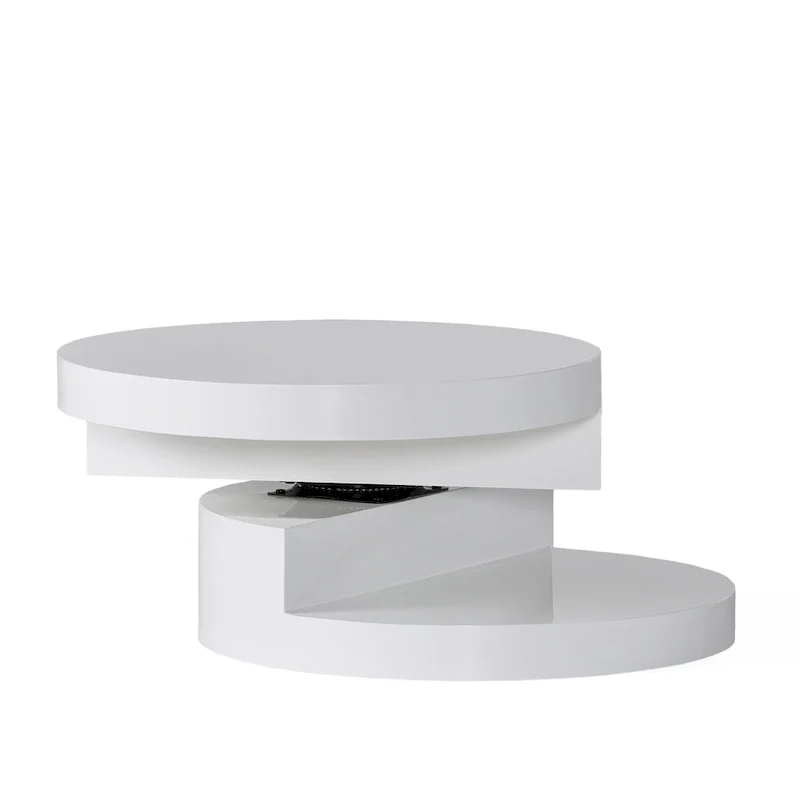 Small Circular Mod Rotatable Coffee Table by Christopher Knight Home
