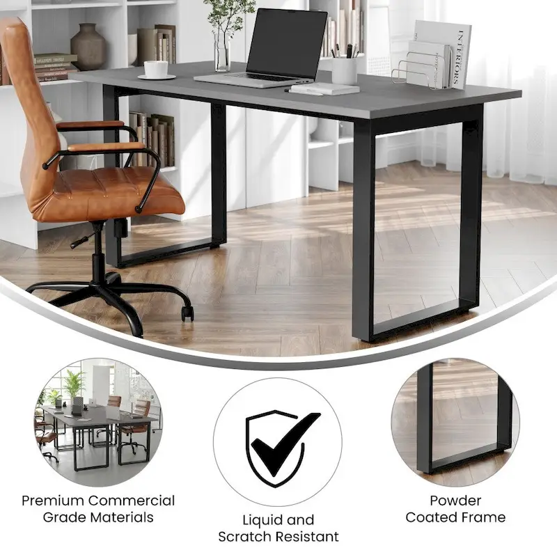 Commercial Conference Table with Laminate Top and U-Frame Base