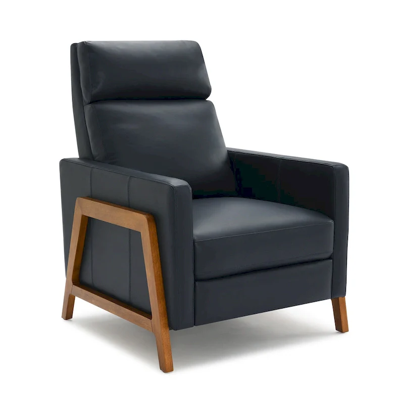 Top Grain Leather Push Back Recliner