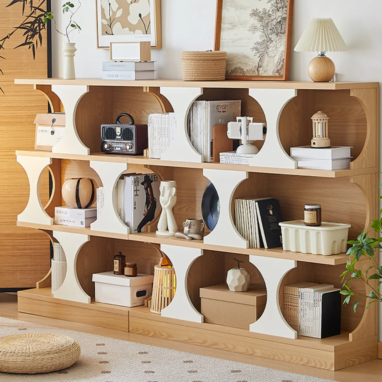 Wooden Cubitac Modern Display Cabinet with Shelves