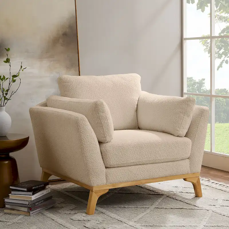VANOMi 41.7 Modern Flared Arm Accent Chair