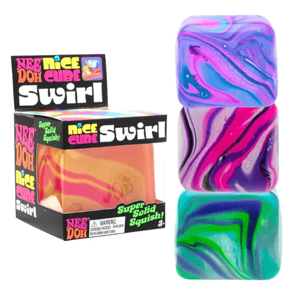 Soft SquishoraNeeDoh | NICE Cube Swirl | Super Squeeze! squishy – satisfying stress relief  | Squishora