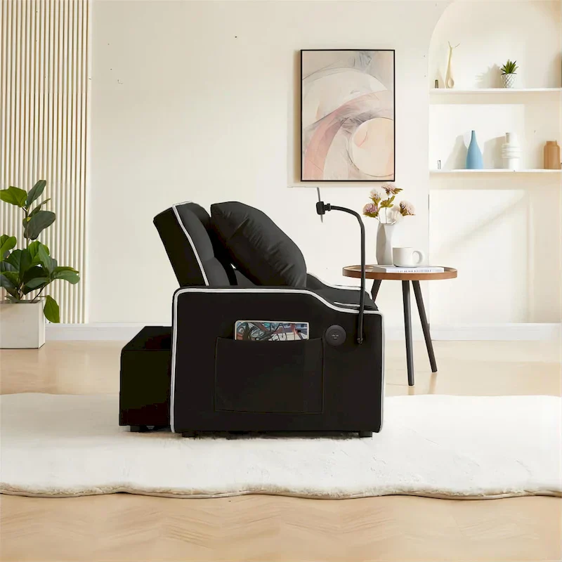 Convertible Sleeper Chair Sofa Bed Adjustable