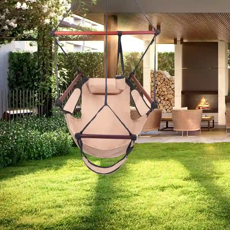 Well-equipped S-shaped Hook S-hook Cacolet Green Hanging Seat Hammock Chairs