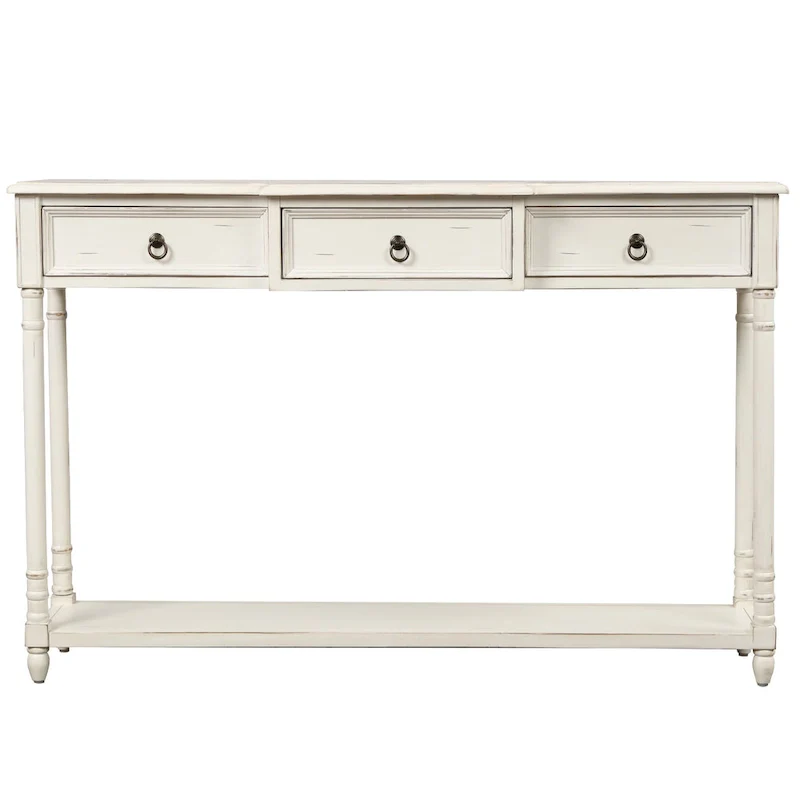 Modern Sofa Table with Drawers