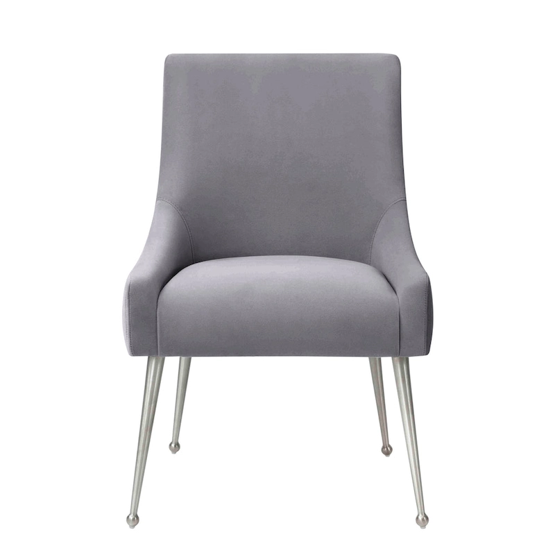 Irina Dining Chair Velvet Side Chair with Stainless Steel Leg