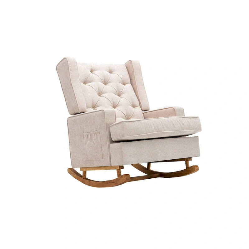 Modern 33.8 Tufted Rocking Chair