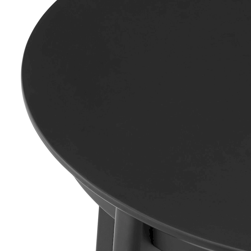 Atle Round Table in Matte Black