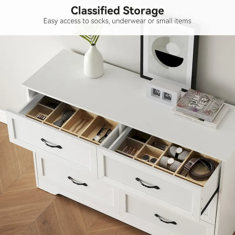 Modern 6 Drawers Dresser, Chest of Drawers