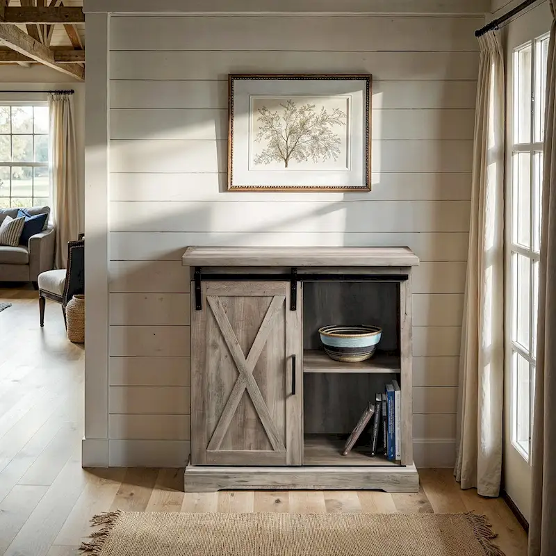 Middlebrook Wind Gap 32-inch Sliding Barn Door Cabinet