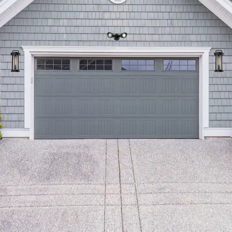 LED Security Light Dual Head Black Finish 3000K