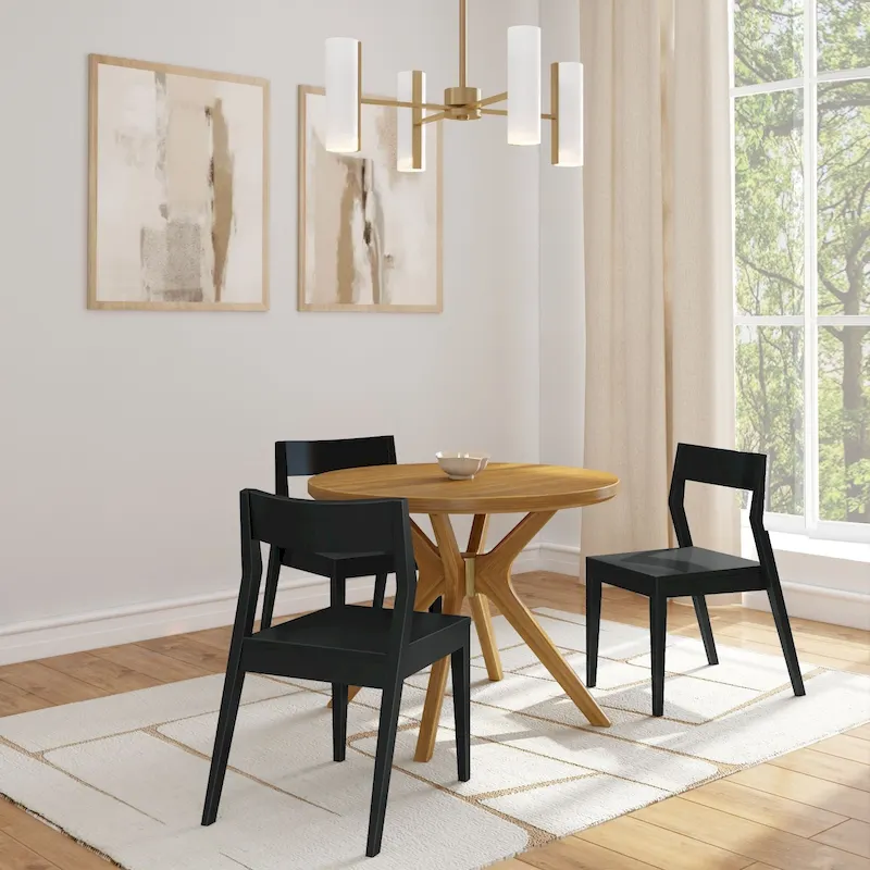 Plank and Beam Verso Cross Leg Round Dining Table - 38