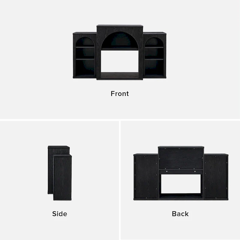 Mopio Blake Electric Fireplace Mantel TV Stand