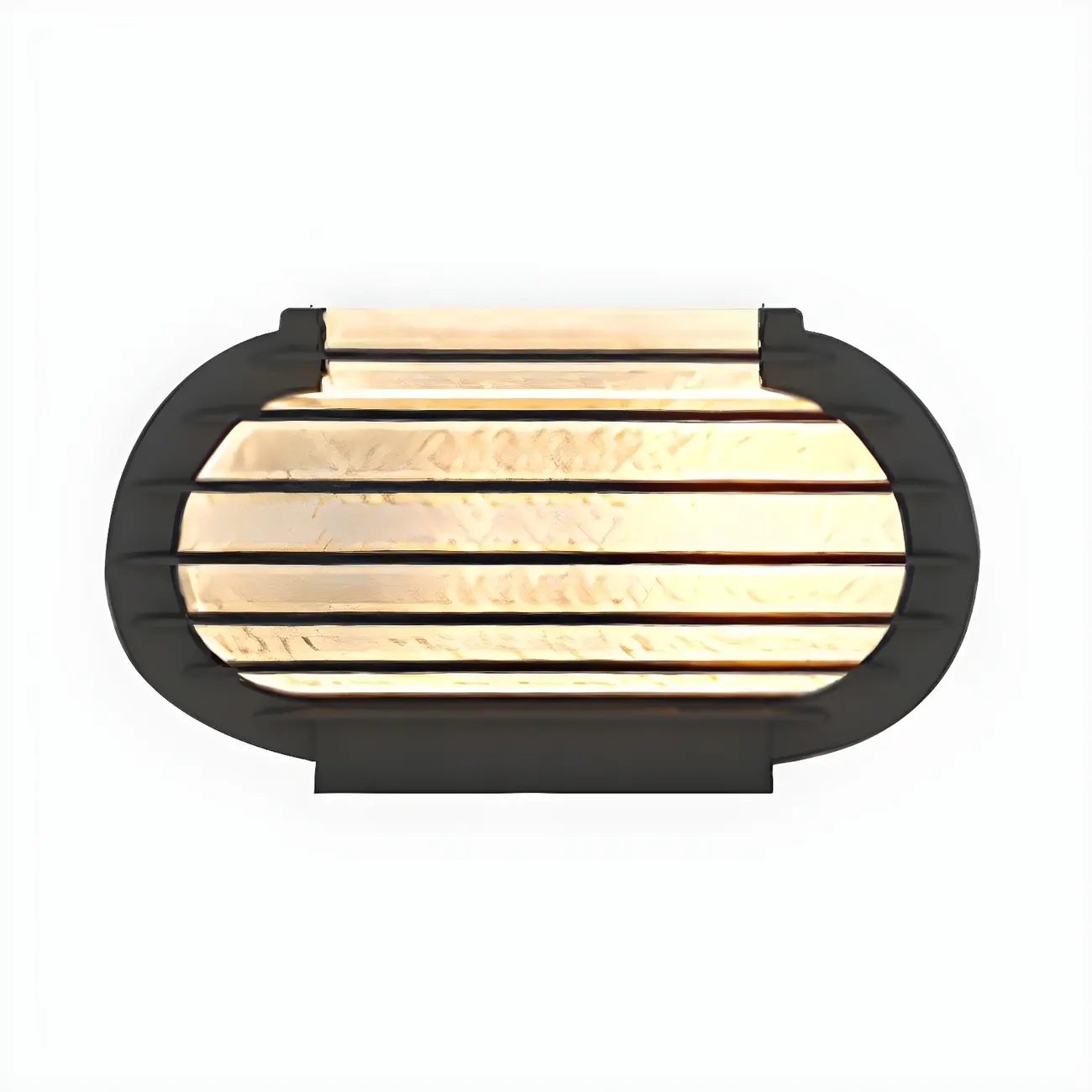 Drum Shape Metal Outdoor Grid Post Cap Light