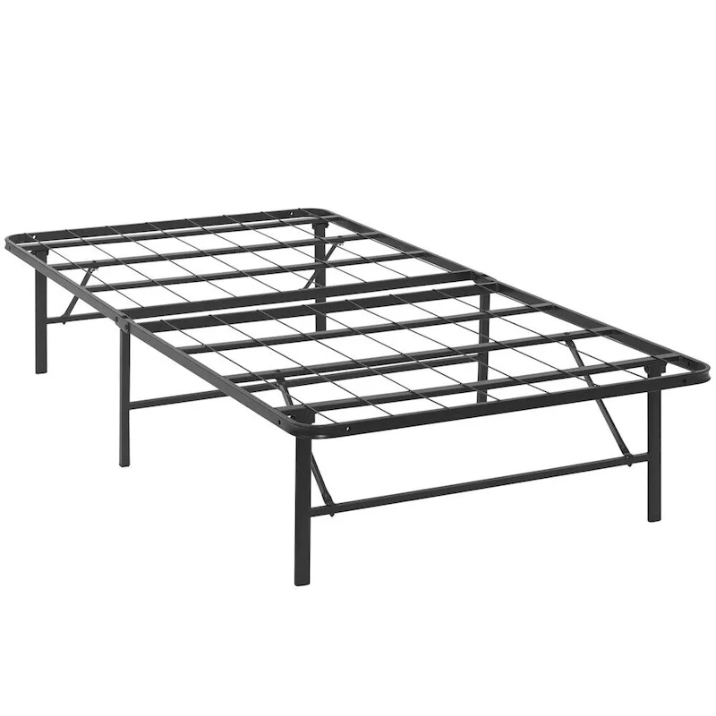 Brown Horizon Stainless Steel Bed Frame Size - Twin