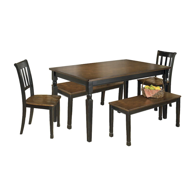 Signature Design by Ashley Owingsville Black/Brown 5-Piece Dining Package