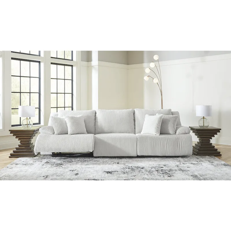 Signature Design by Ashley Top Tier 3-Piece Reclining Sectional Sofa - 128W x 40D x 41H