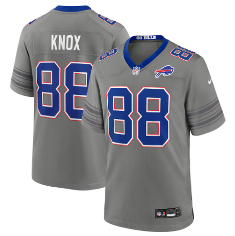 Buffalo Bills Dawson Knox Gray Nickel City Game Jersey