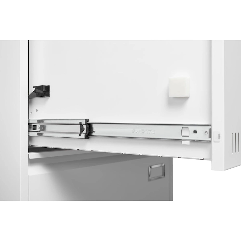 Black Locking Metal File Cabinets with Three Drawer, Lock and Key