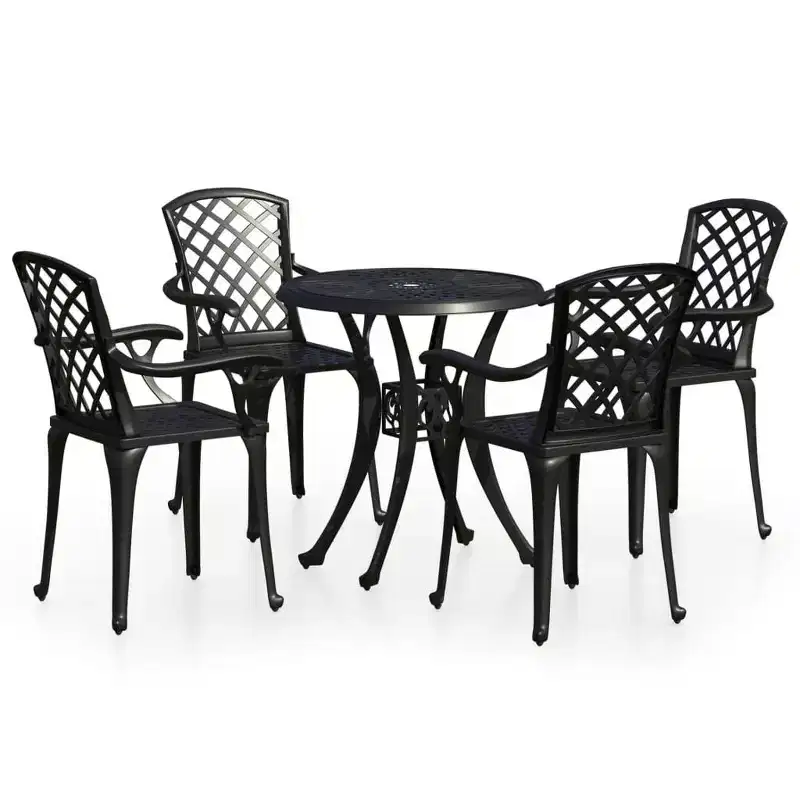 vidaXL Bistro Set Cast Aluminum