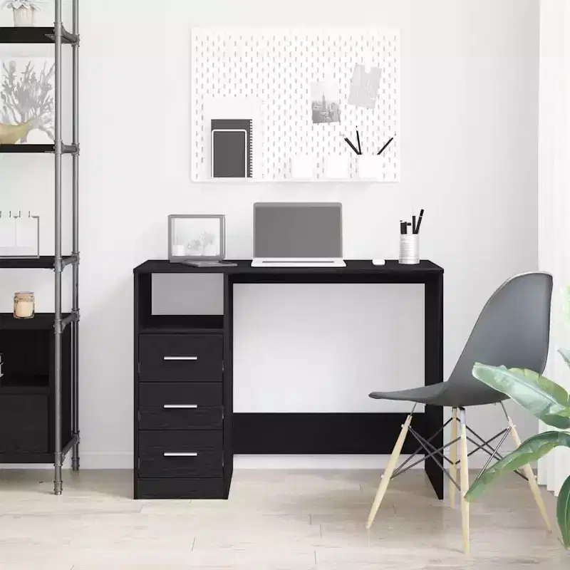 vidaXL Desk White Engineered wood 40.2 in x 19.7 in x 29.9 in Desk