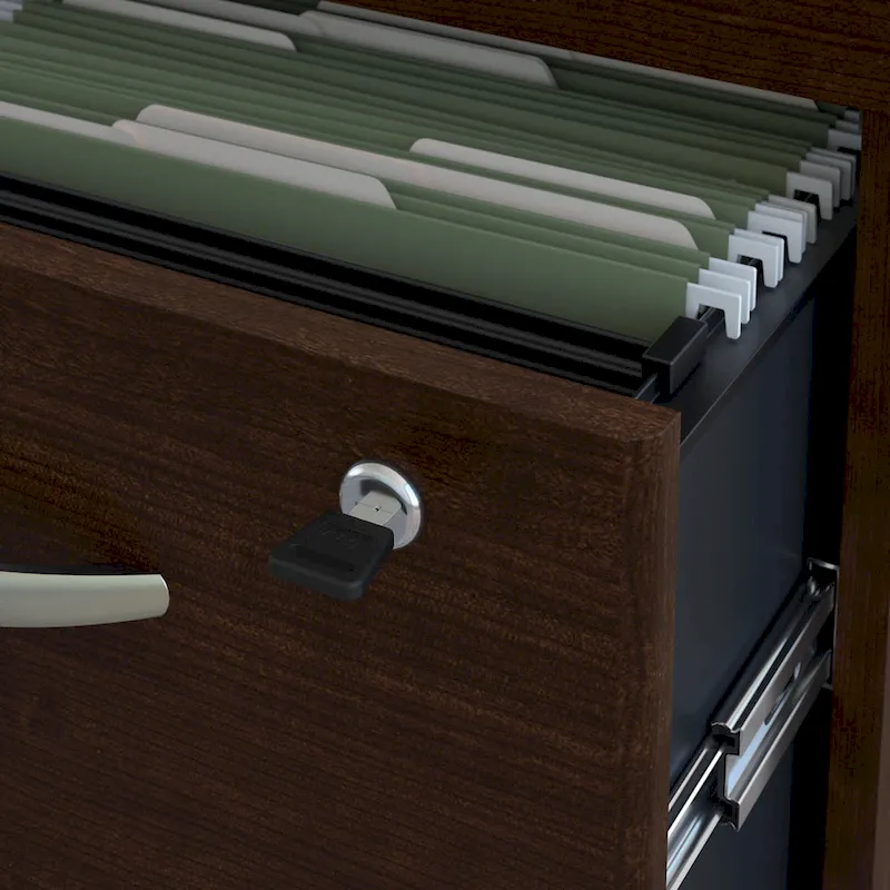 Series C Right Handed L Desk with Drawers by Bush Business Furniture