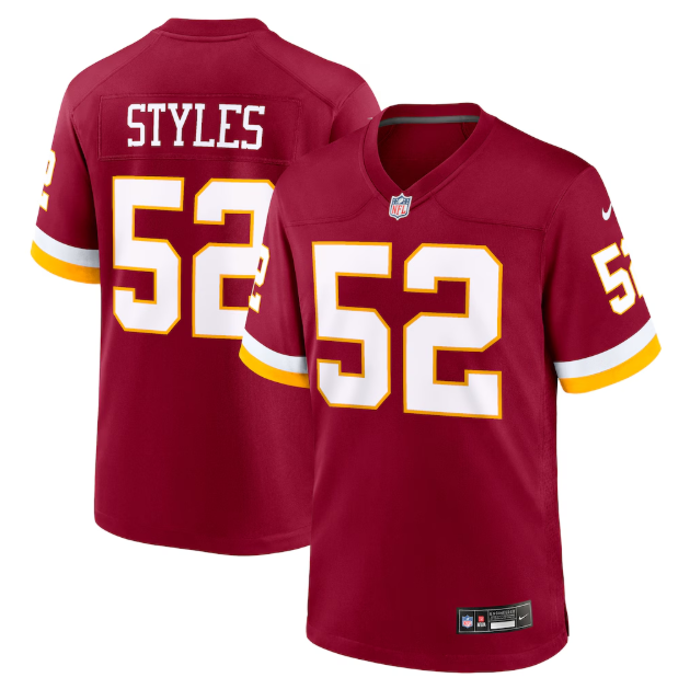 Washington Commanders Sonny Styles Burgundy 2026 Draft First Round Pick No. 7 Team Jersey