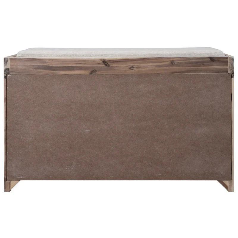 Fully Assembled Shoe Bench with Removable Cushion