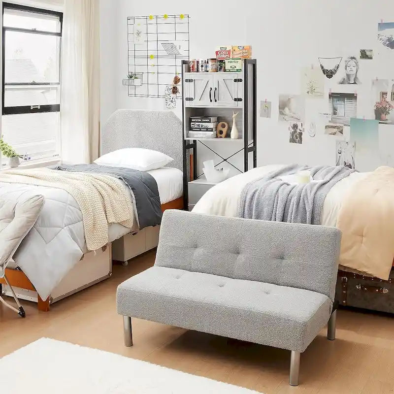 2East Boucle Mini-Futon by DormCo