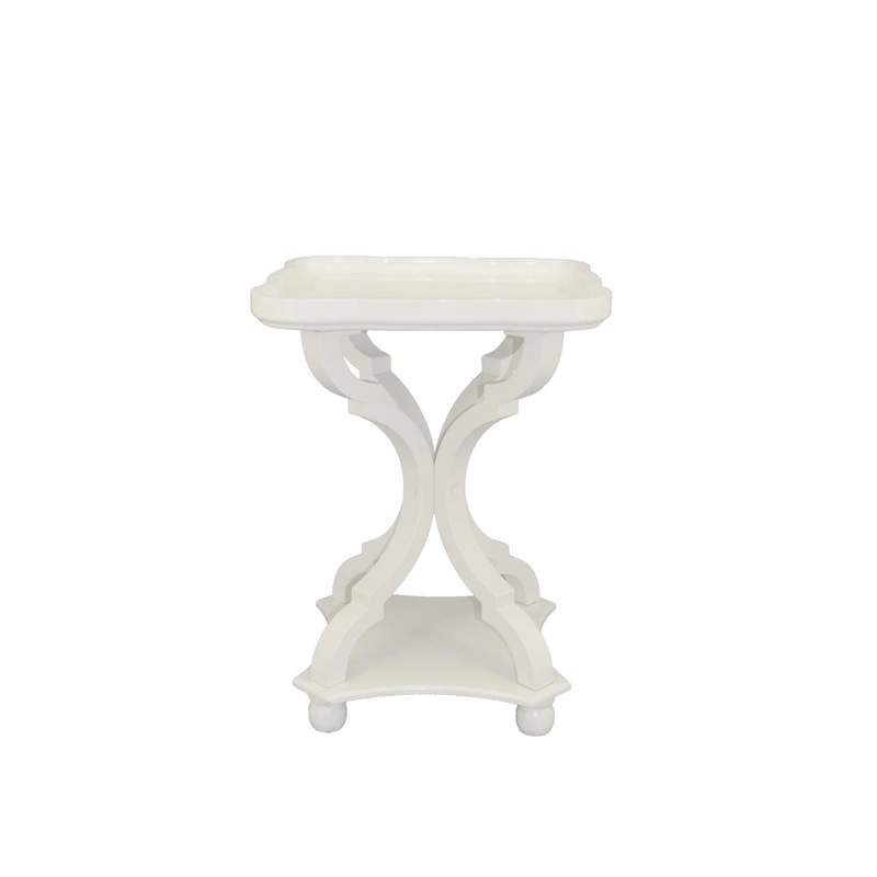 COZAYH Rustic Farmhouse Tray Top End Table