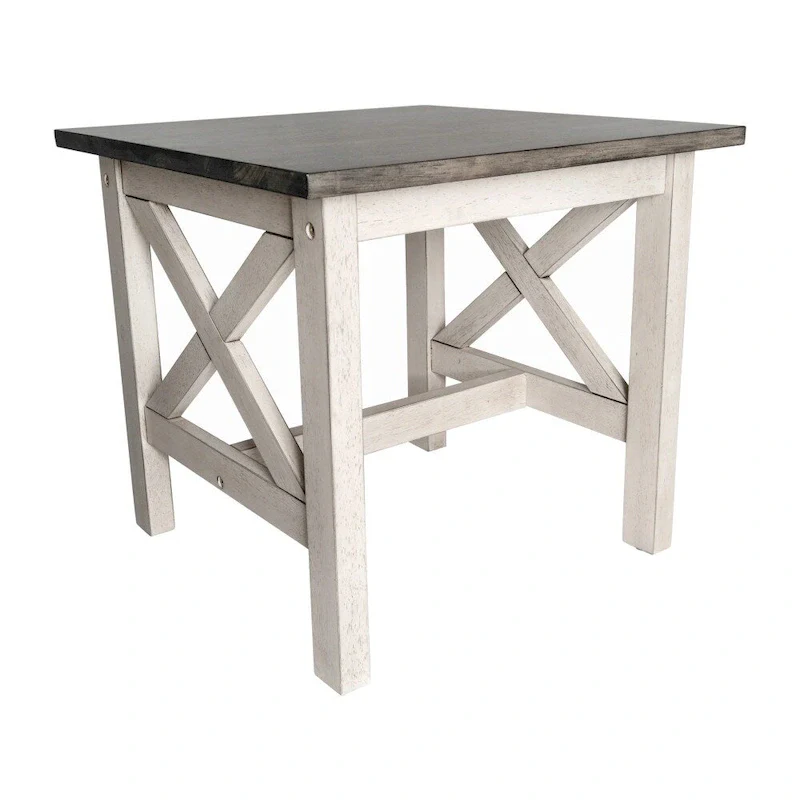 Solid Wood Traditional Farmhouse End Table