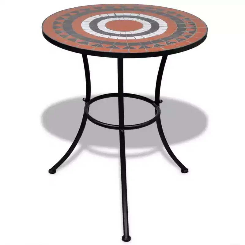 vidaXL Mosaic Bistro Set Terracotta and