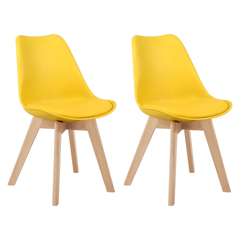 Dining Chairs Wooden Desk Chairs No Wheels Set of 2