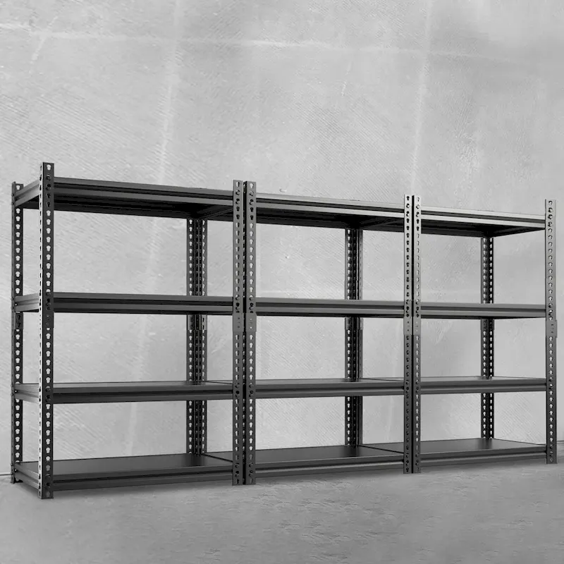DoCred Metal Shelving Unit, Heavy Duty Garage Storage Rack, 3Pack