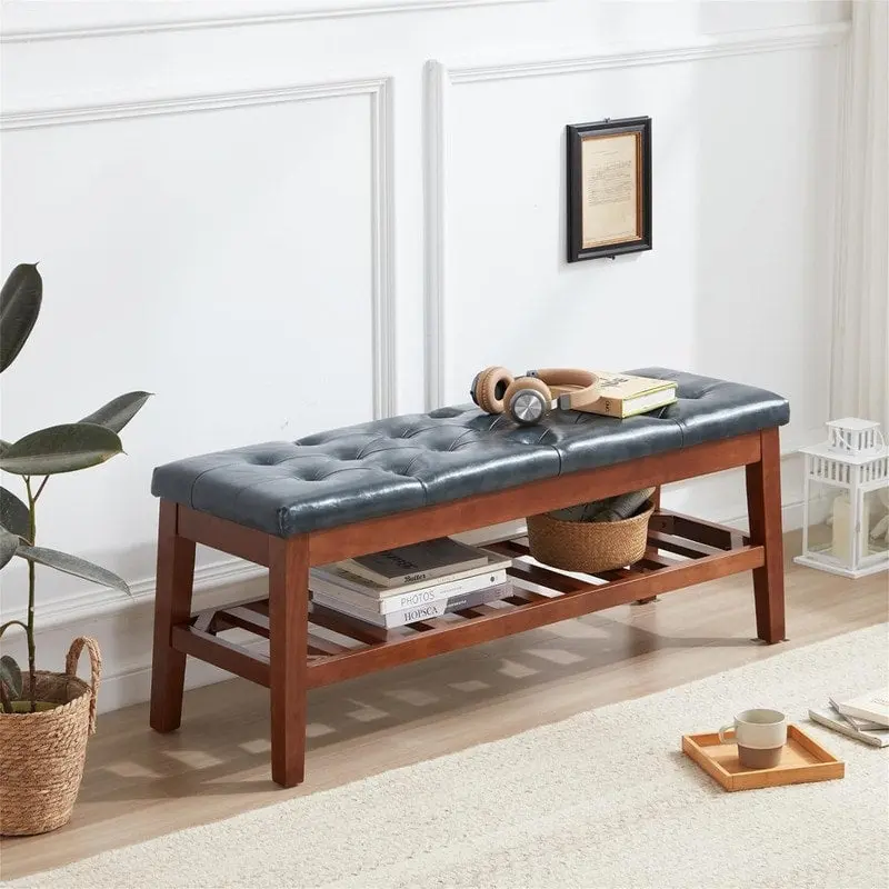 Shoe Bench Entryway - 43.3 D x 14 W x 18 H