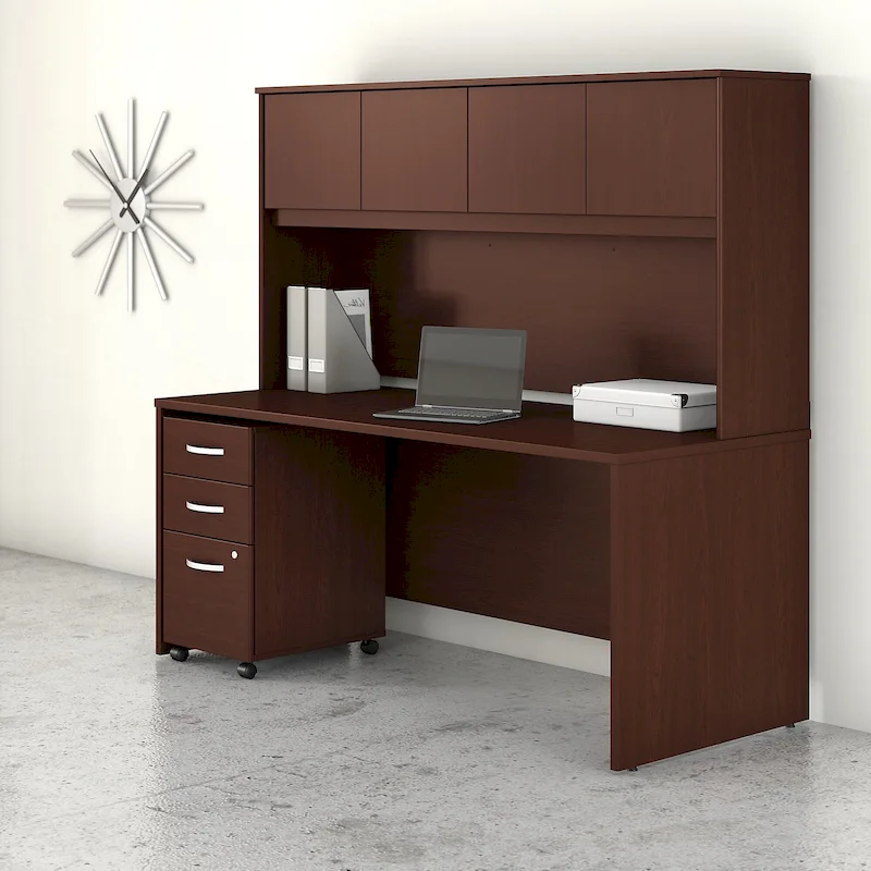 Studio C 72W Desk with Hutch and Drawers by Bush Business Furniture