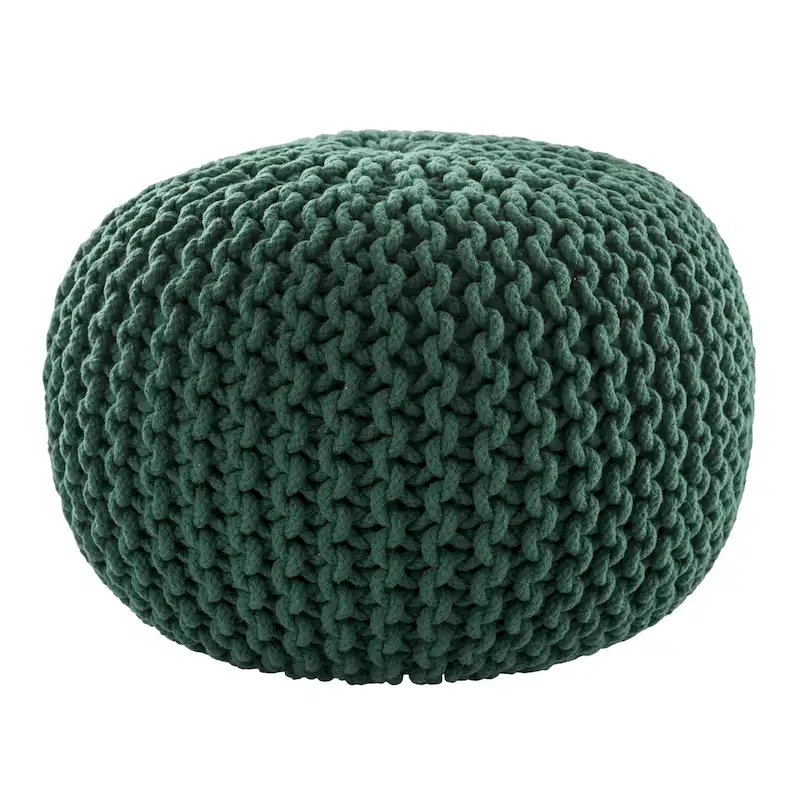 Spectrum Pouf Textured Round Pouf