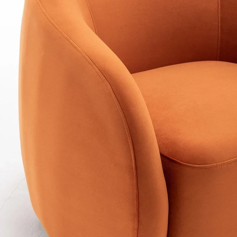 SEYNAR Modern Glam Velvet Upholstered 360 Degree Swivel Accent Armchair Set of 2