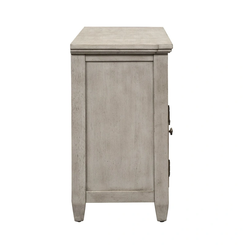 Heartland Antique White Tobacco Entertainment Center