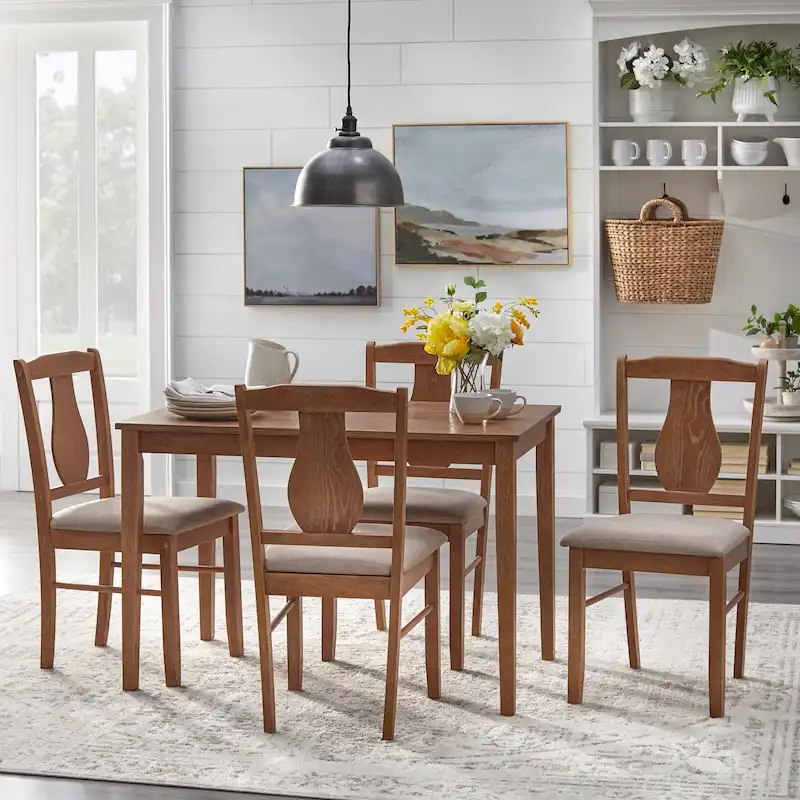 Black/Driftwood 5-Piece Dining Set, 4-Person