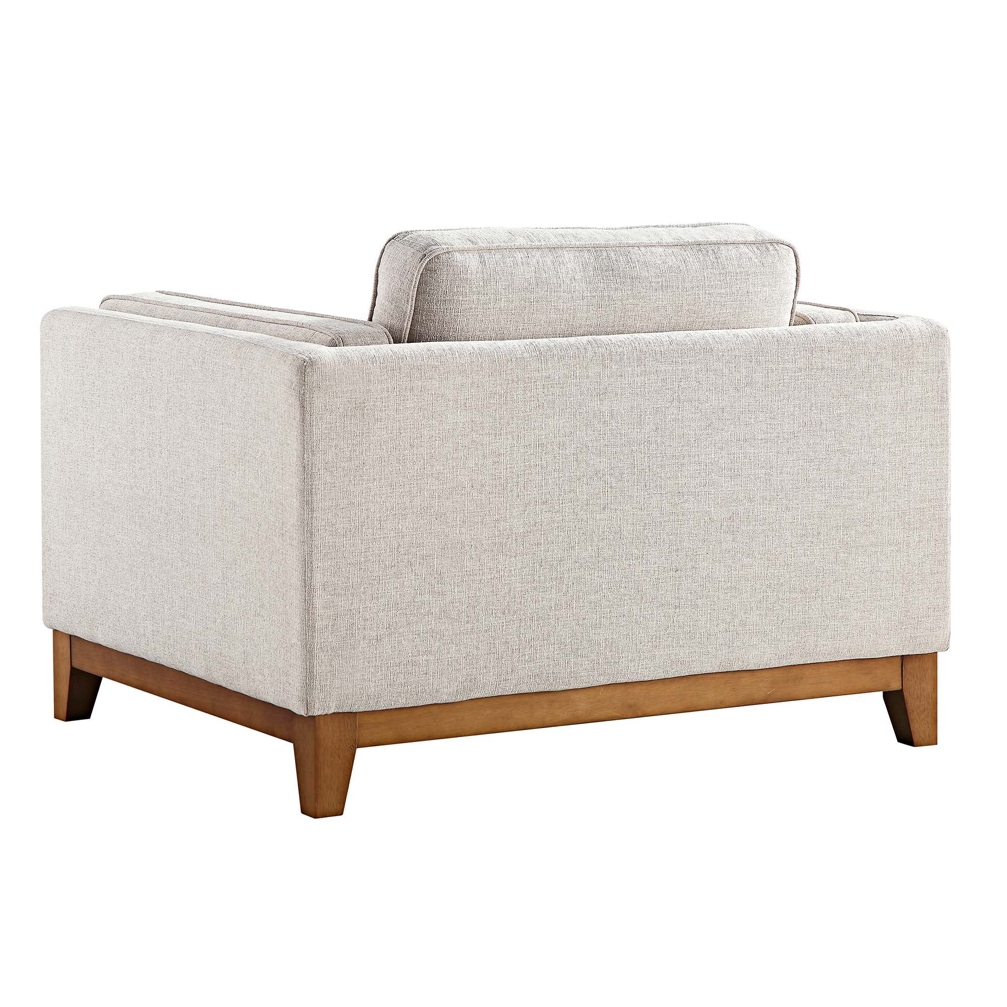 Oatmeal Fabric Sofa, 1-Seater