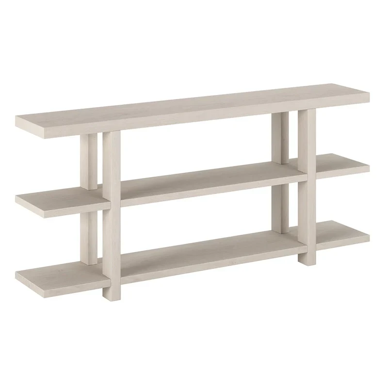 Rectangular Console Table with Storage Shelf