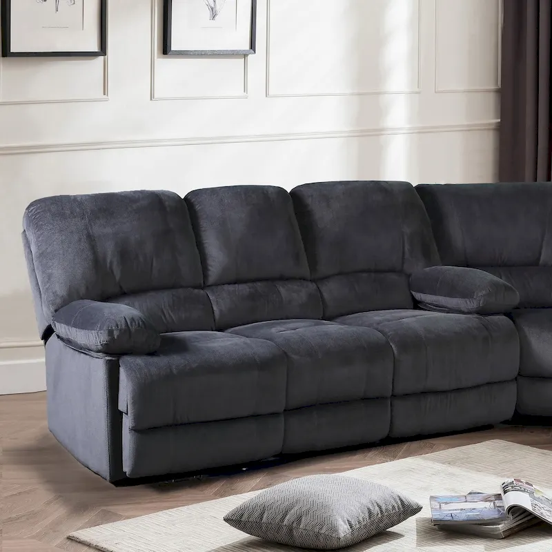 Kevin Upholstered Reclining Living Room Sofa