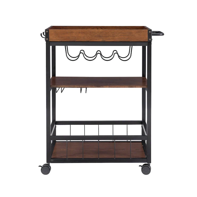 Wheeler Industrial Kitchen & Wine Cart