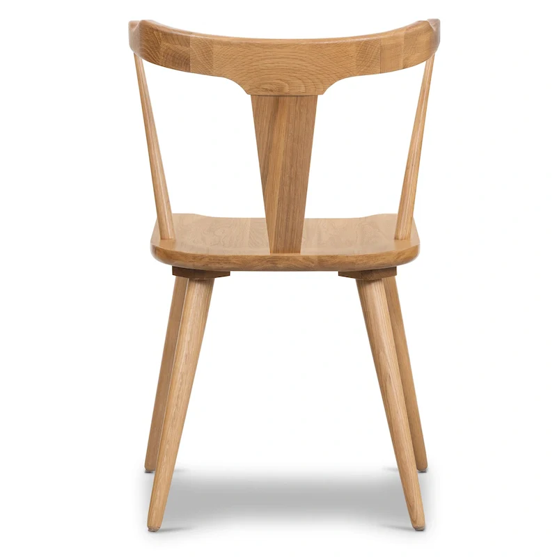 Poly & Bark Enzo Dining Chair - Solid Oak Wood