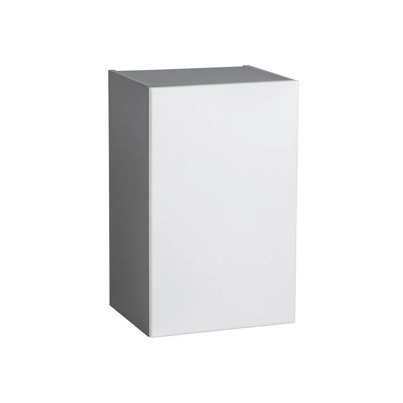 Single Door Wall Cabinet — Off-white / Grey / Black / Clear / Brown / White — 1-Person Assembly