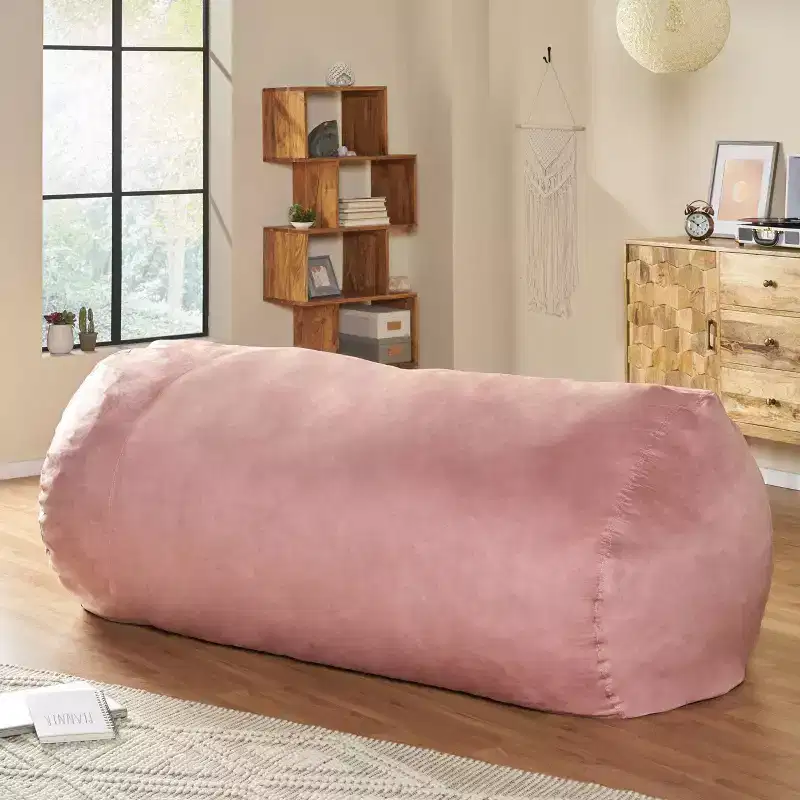 8' Liberty Modern Microfiber Pastel Bean Bag - Christopher Knight Home