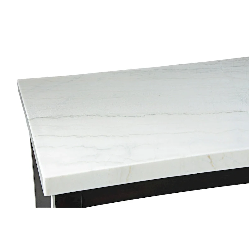 Steve Silver Winlock White Marble Dining Table