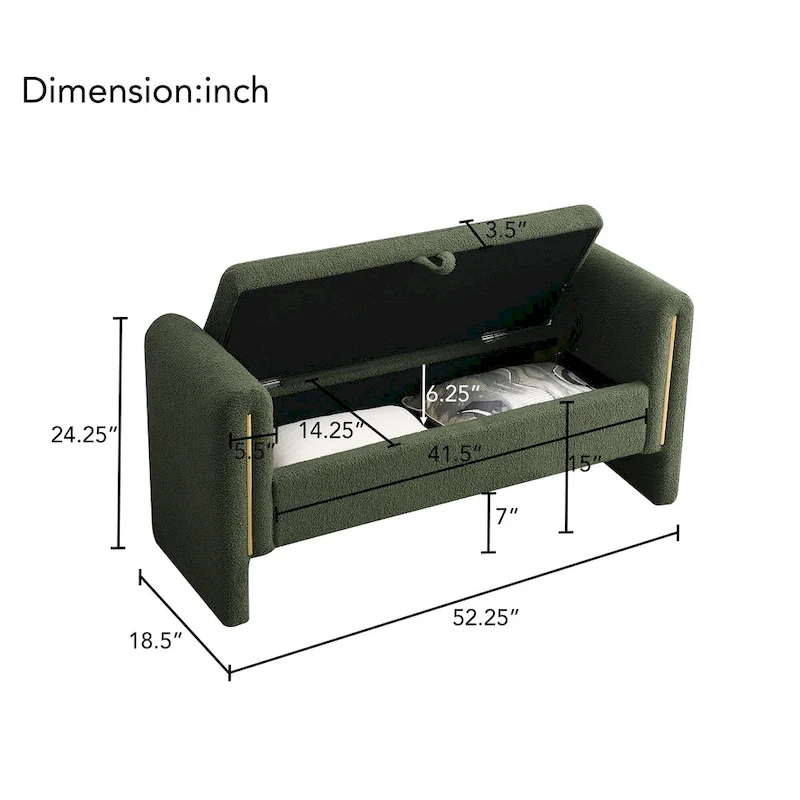 Modern Teddy Bed End Bench