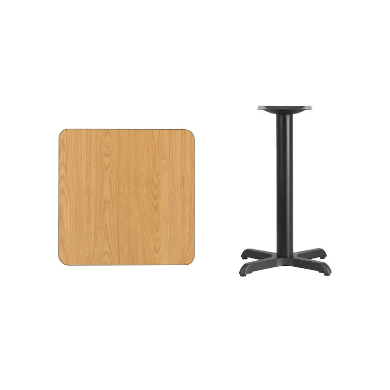 Square laminate tabletop